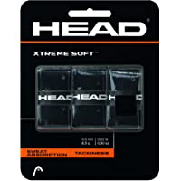 Head Xtremesoft - Cinta adhesiva protectora de varios colores para mangos de raquetas de tenis- squash- etc. negro negro…